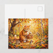 Katzen- und Mäusewald-Winterversammlung Postkarte (Vorne/Hinten)