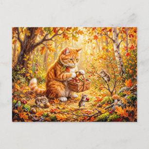Katzen- und Mäusewald-Winterversammlung Postkarte