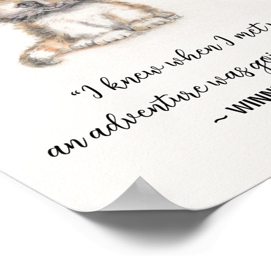 Katzen- und Mausposter Poster (Ecke)