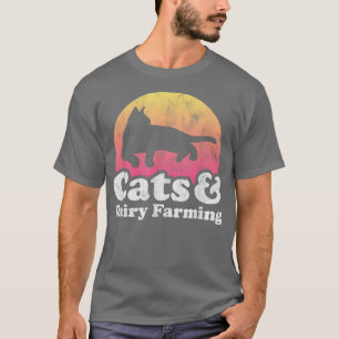 Katzen und Milchprodukte in der Landwirtschaft Män T-Shirt