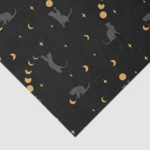 Katzen und Mondphasen Seidenpapier (Detail)