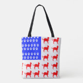 Katzen- und Paw-Flagge Tasche (Rückseite)