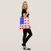 Katzen- und Paw-Flagge Tasche (Am Model)