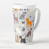 Katzen- und Paw-Prints Milchtasse (Rechte Ecke)