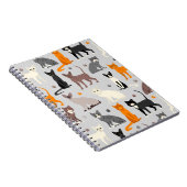 Katzen- und Paw-Prints Notizblock (Rechte Seite)