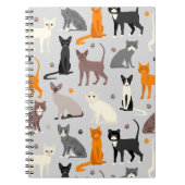 Katzen- und Paw-Prints Notizblock (Vorderseite)