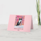 Katzen- und Pferdefreunde - Whimsical Art Karte (Rückseite)