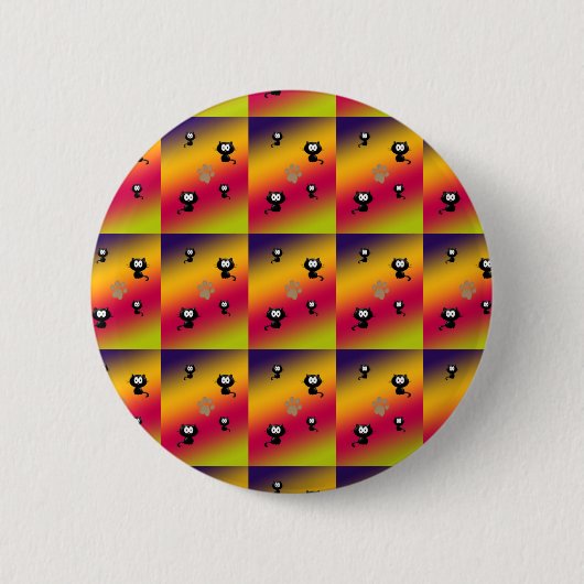 Katzen und Pflaster Button (Vorderseite)