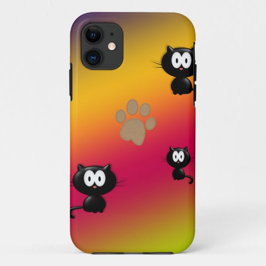 Katzen und Pflaster Case-Mate iPhone Hülle (Rückseite)