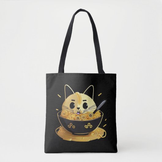 Katzen und Ramen Tasche (Vorderseite)