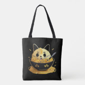 Katzen und Ramen Tasche (Rückseite)