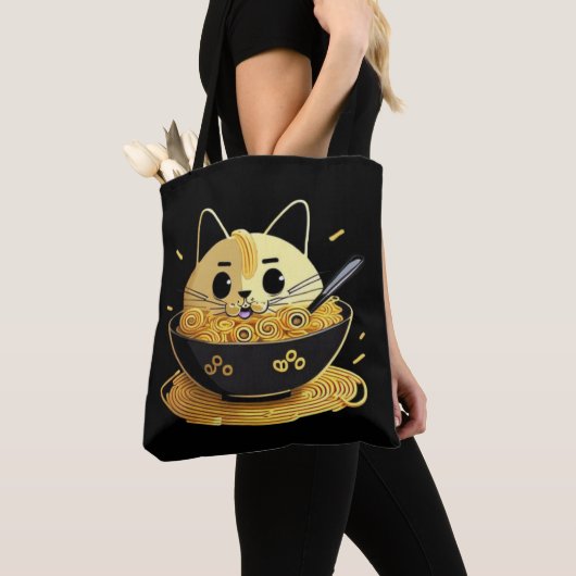 Katzen und Ramen Tasche (Von Nahem)