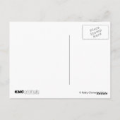 Katzen und Ratte mit Erdbeerpostkarte Postkarte (Rückseite)