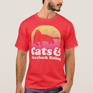 Katzen und Reitgeschenk T-Shirt