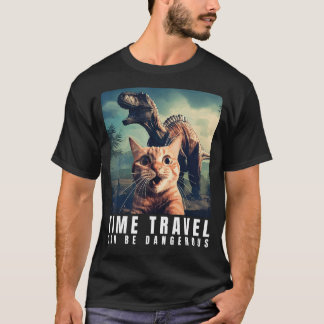 Katzen- und Rex-Zeitreisen können gefährlich sein T-Shirt