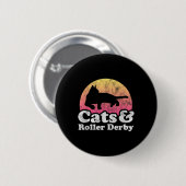 Katzen und Rollenkatzen, derby, männliche oder wei Button (Vorne & Hinten)