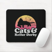 Katzen und Rollenkatzen, derby, männliche oder wei Mousepad (Mit Mouse)