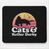 Katzen und Rollenkatzen, derby, männliche oder wei Mousepad (Vorne)