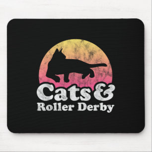 Katzen und Rollenkatzen, derby, männliche oder wei Mousepad