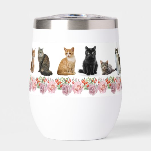 Katzen und Rose (Vorderseite)