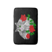 Katzen und Rose Badematte (Vorderseite Vertikal)