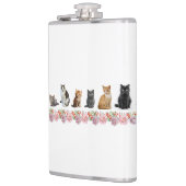 Katzen und Rose Flachmann (Links)