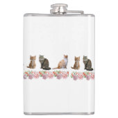 Katzen und Rose Flachmann (Rückseite)