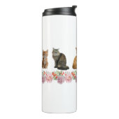 Katzen und Rose Thermosbecher (Nach links gedreht)