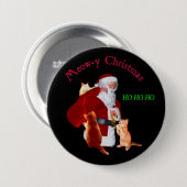 Katzen und Santa Button (Vorne & Hinten)