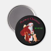 Katzen und Santa Magnet (Vorderseite/Rückseite)