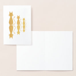 Katzen und Schatten Folienkarte