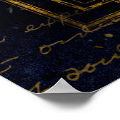 Katzen- und Schlangengestempelposter Poster (Ecke)