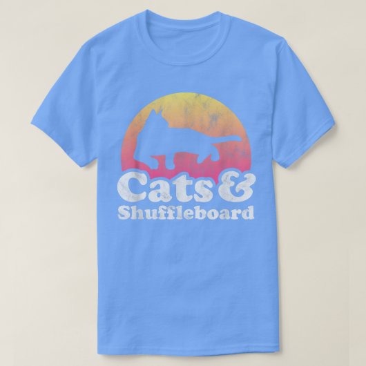Katzen und Shuffleboard, für Männer oder Frauen T-Shirt (Design vorne)