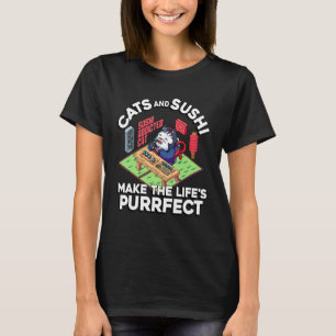 Katzen Und Sushi Sushi Japan Japanisches Essen T-Shirt