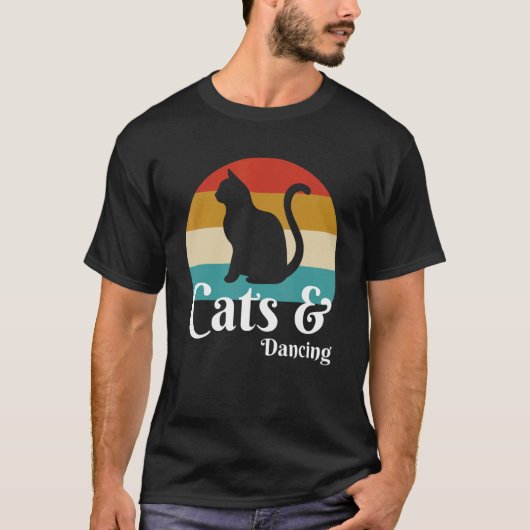 Katzen und Tanzen T-Shirt (Vorderseite)