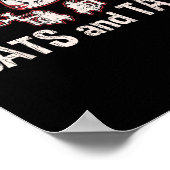 Katzen und Tats Tattoo Funny Gift Poster (Ecke)