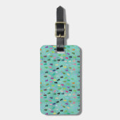 Katzen-und Tatzen-Muster Gepäckanhänger (Vorderseite vertikal)