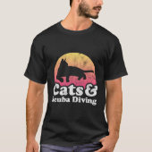 Katzen und Tauchgänge, Katzen und Taucher T-Shirt (Vorderseite)
