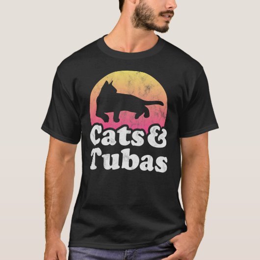 Katzen und Tubas Männer_s oder Frauen_s Katze und T-Shirt (Vorderseite)