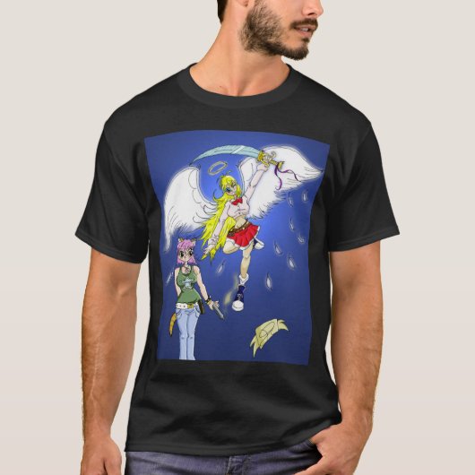 Katzen und Vögel T-Shirt (Vorderseite)