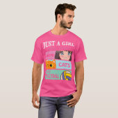 Katzen und Volleyball T-Shirt (Vorne ganz)