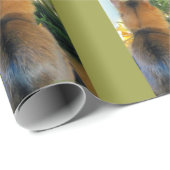 Katzen-und Weihnachtsbaum Geschenkpapier (Rolleneckpunkt)