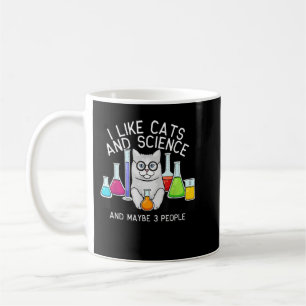Katzen und Wissenschafts-Shirt, Cat Lover Hemd, Ca Kaffeetasse