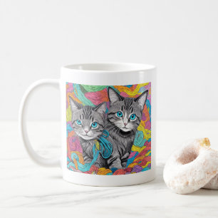 Katzen und Wolle Kaffeetasse