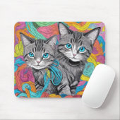 Katzen und Wolle Mousepad (Mit Mouse)