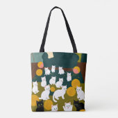 Katzen und Wolle Tasche (Rückseite)