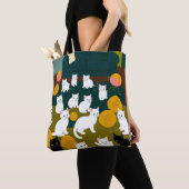Katzen und Wolle Tasche (Von Nahem)