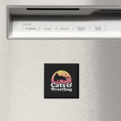 Katzen und Wrestling, Männer oder Frauen, Katzen u Magnet (In Situ (Geschirrspüler))
