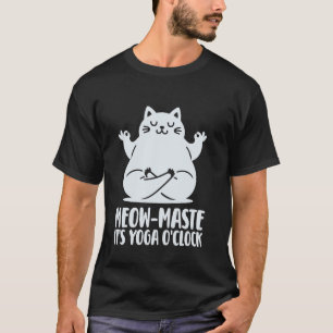 Katzen und Yoga, lustiges Sprichwort Niedliche Kat T-Shirt
