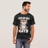 Katzen und Yogamatten T-Shirt (Vorne ganz)